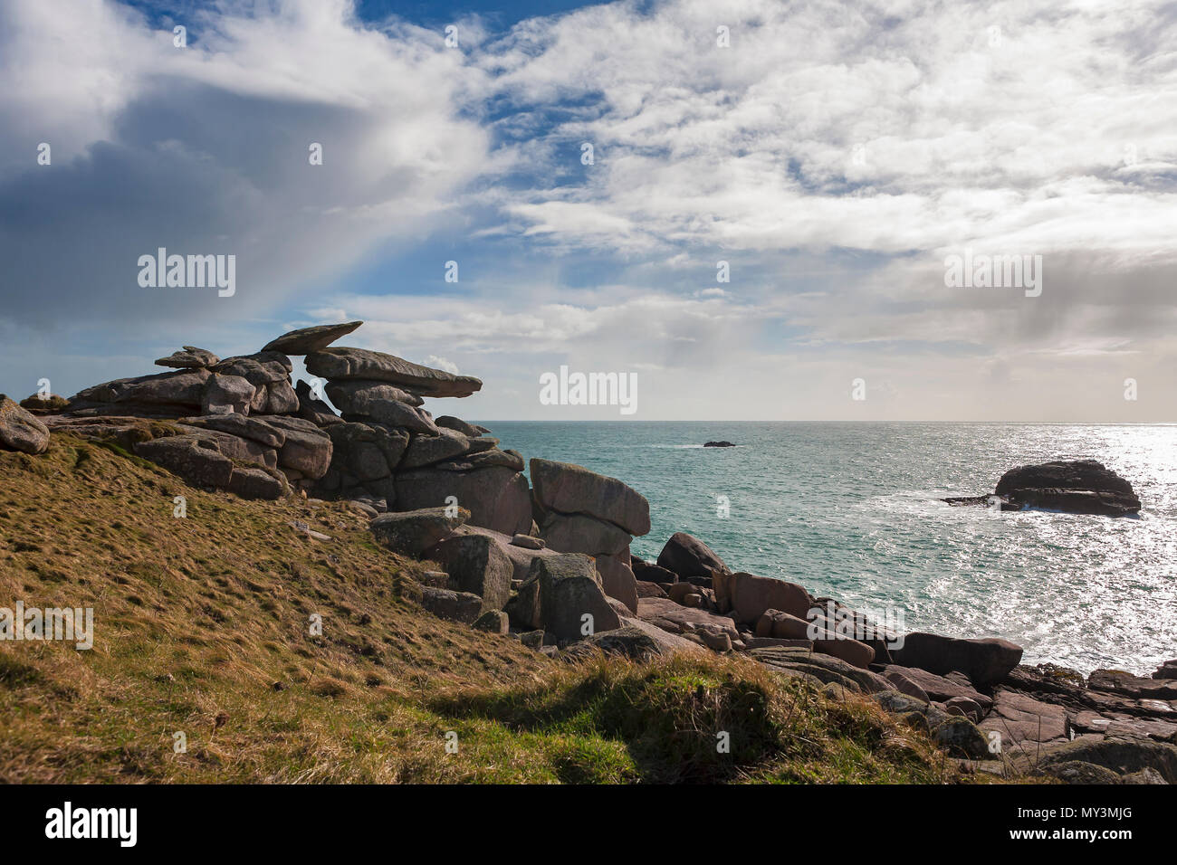 Preikestolen, Peninnis Kopf, St. Marien, Isles of Scilly, Großbritannien Stockfoto