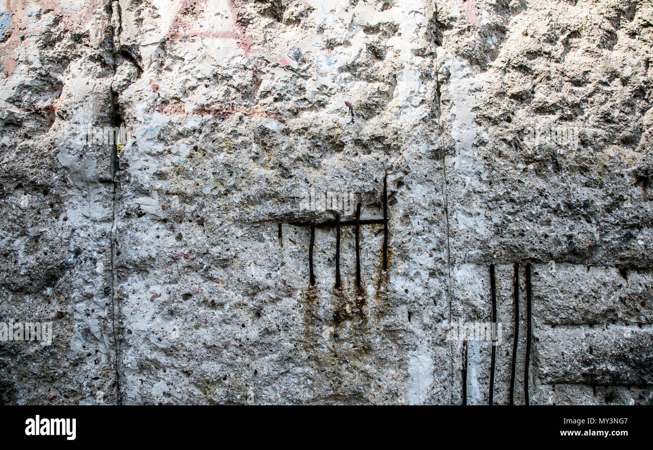 Ein Teil der Berliner Mauer Deutschland Stockfoto