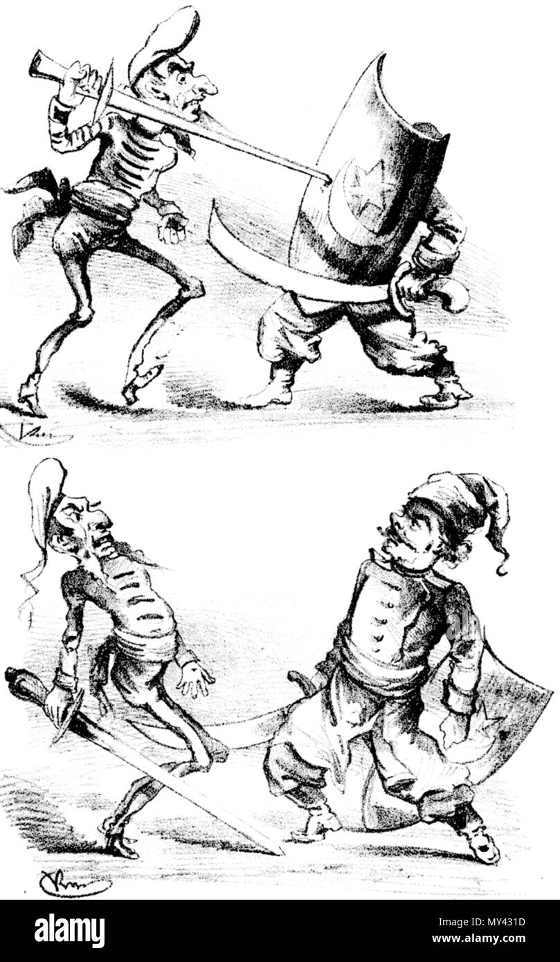 578 In frigare Afganulŭ - Și va vedea Cine "ĭ jidanulŭ, Ghimpele, 6. Oktober 1878 Stockfoto