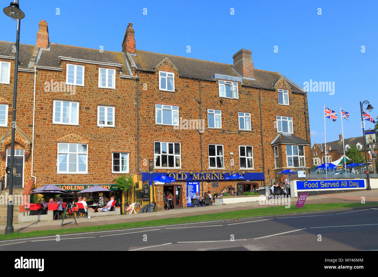 Alte Marine Bar, Hotel, Hunstanton, Norfolk, Bars, Restaurant, Cafe, Restaurants, Hotels, Cafés. Stockfoto