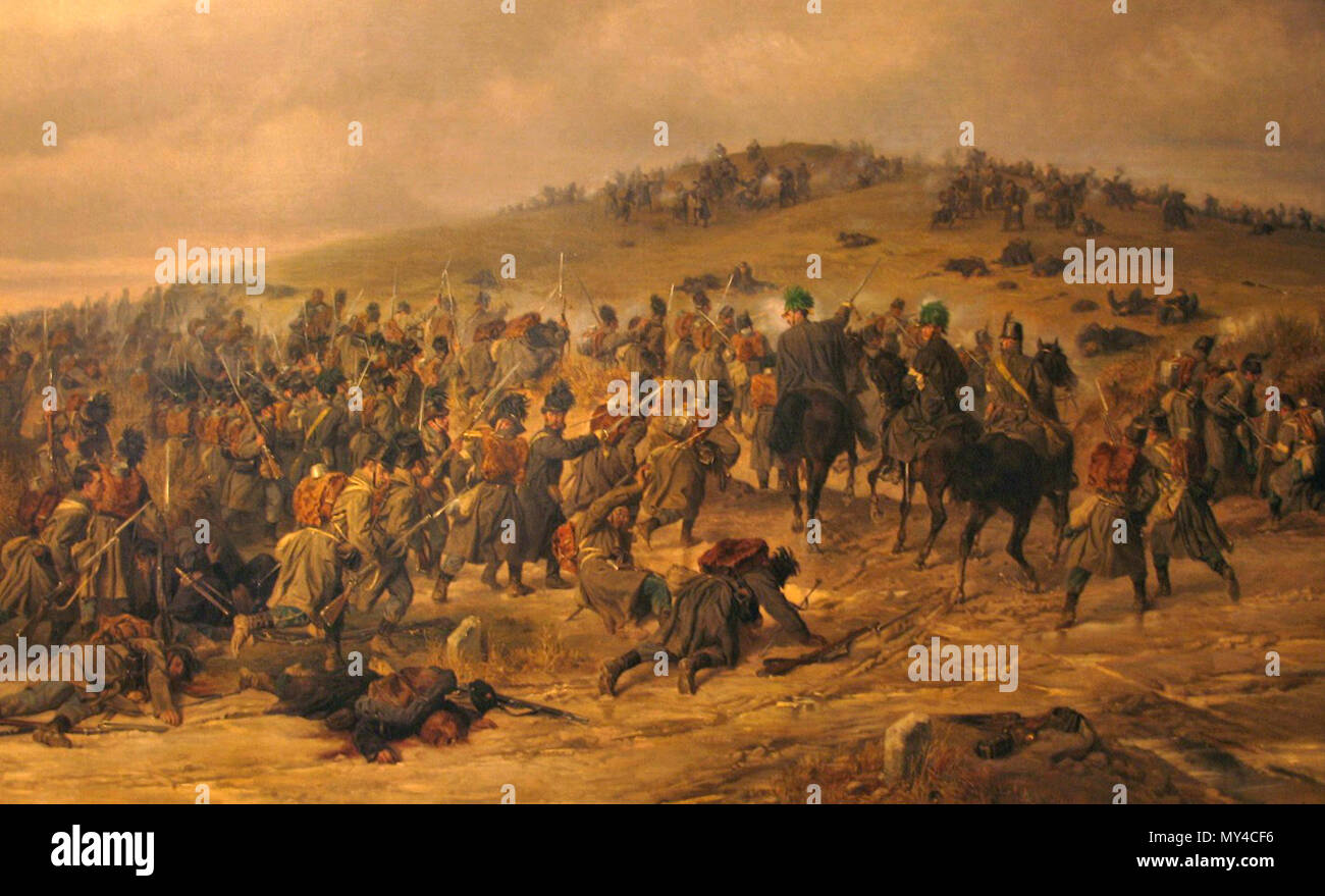 487 Siegmund L'Allemand Erstürmung des Königsberges bei Oberselk 1864 sterben Stockfoto