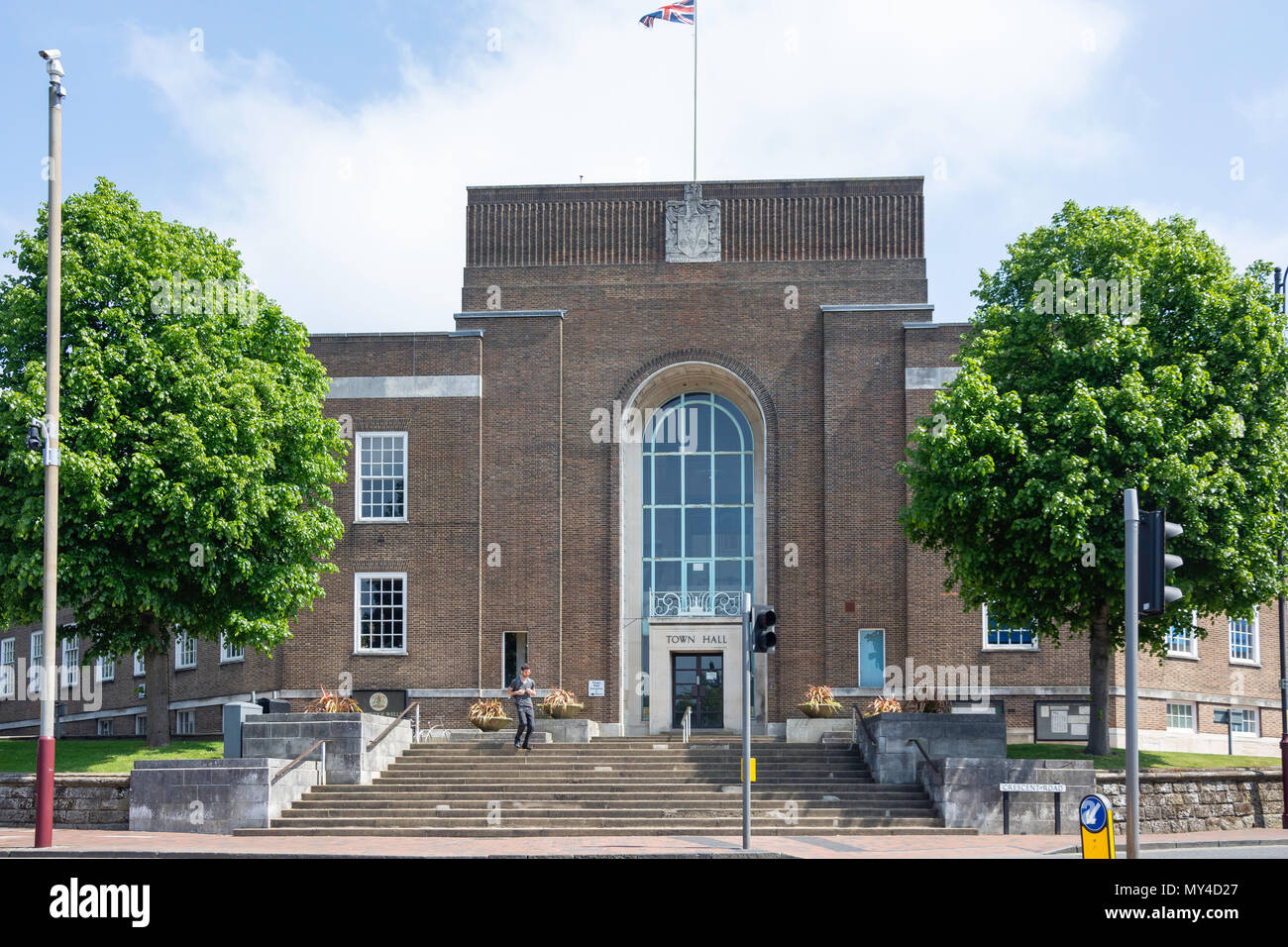 Tunbridge Wells Borough Council Rathaus, Mount Pleasant Road, Royal Tunbridge Wells, Kent, England, Vereinigtes Königreich Stockfoto