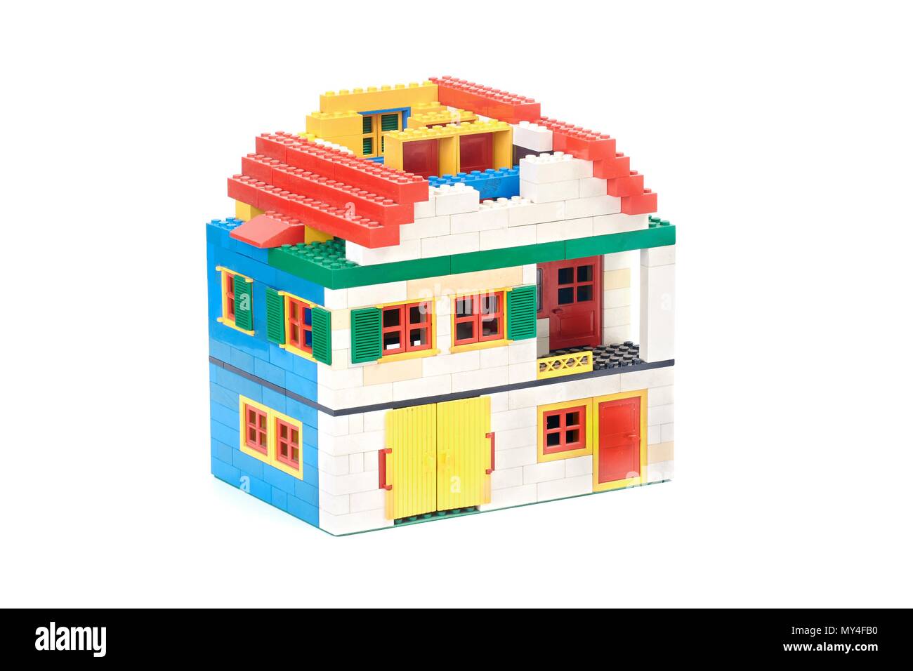 Lego Brick House Stockfoto