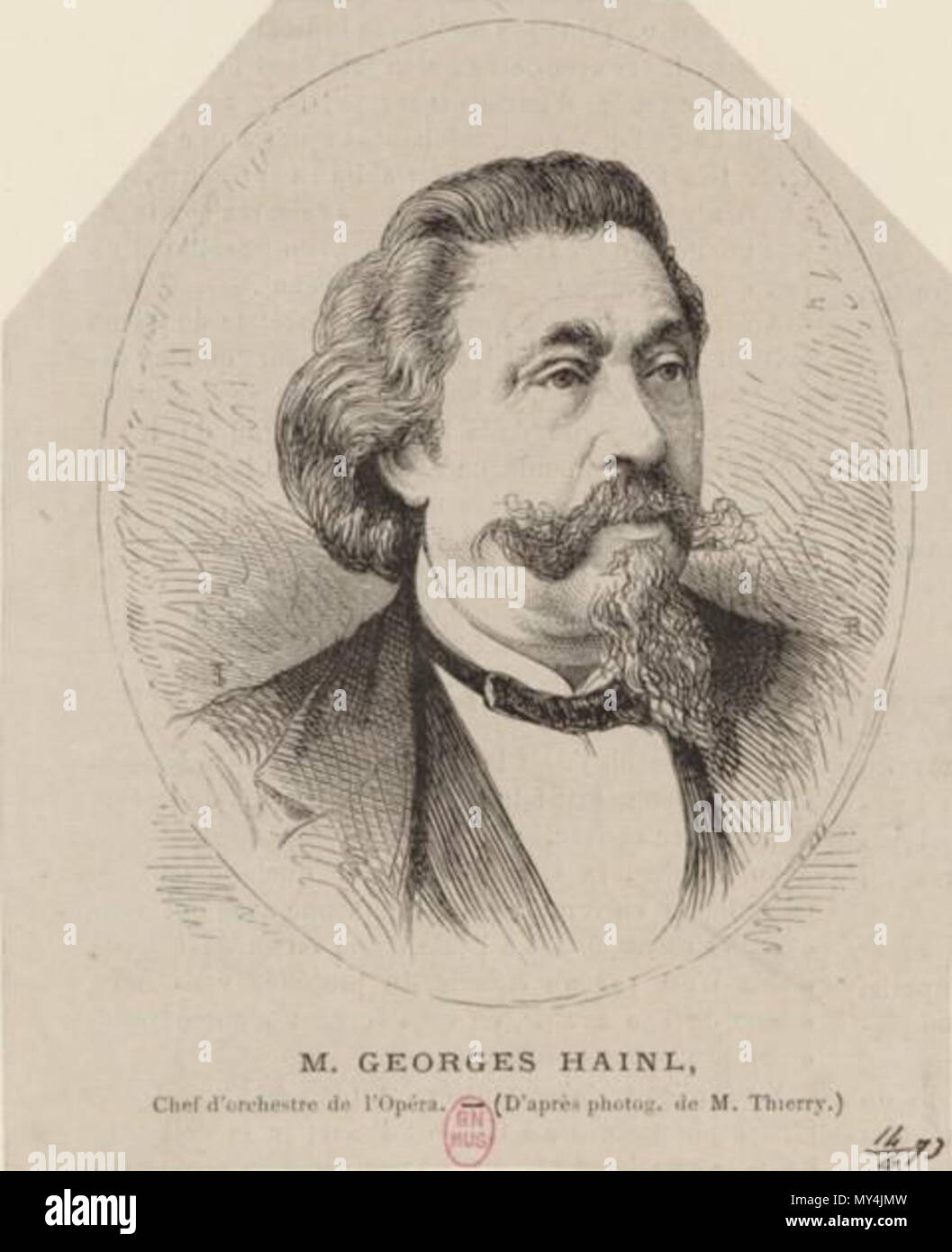 . Englisch: französische Dirigent François George-Hainl (1807-1873). zwischen 1863 und 1872. Unbekannt 228 Hainl Stockfoto