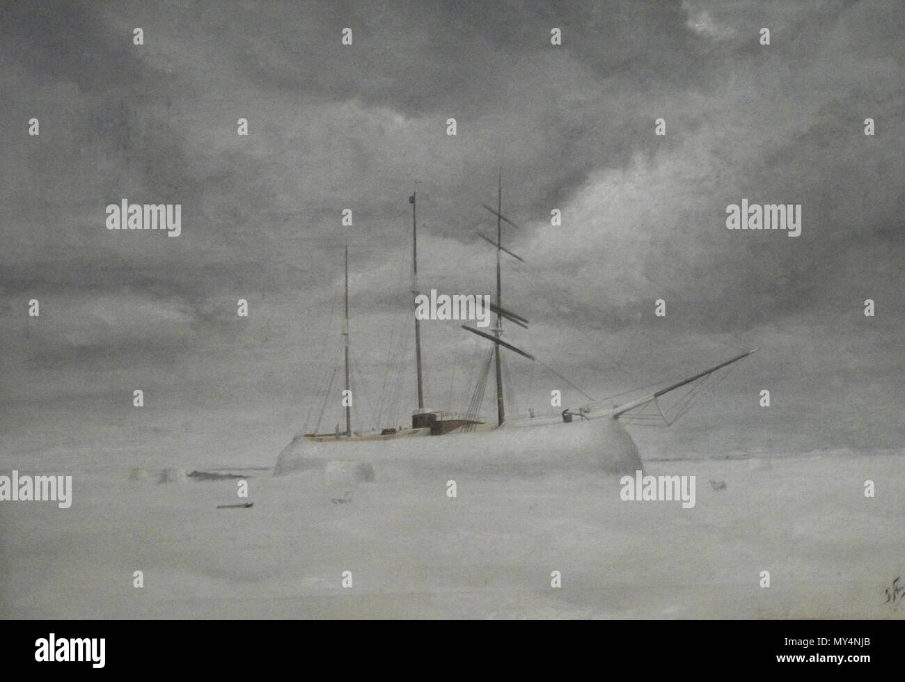 . Englisch: Die Arktis die Arktis, 1910 Gemälde von Frank Charles Hennessey (1894-1941), Canadian exploration chip Arktis. 27 Januar 2012 48 Arktis die Arktis 1910 Malerei Stockfoto