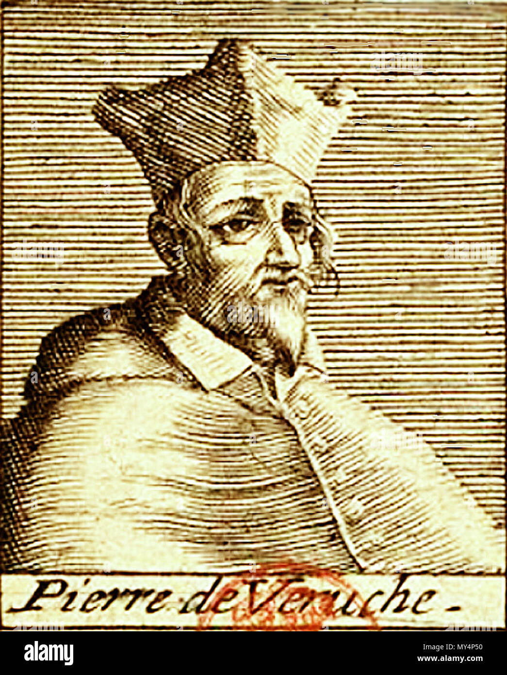 . Français: Kardinal Pierre de La Vergne. 16. April 2012. Cabinet de gravures de Louis-Philippe 421 Pierre de La Vergne Stockfoto