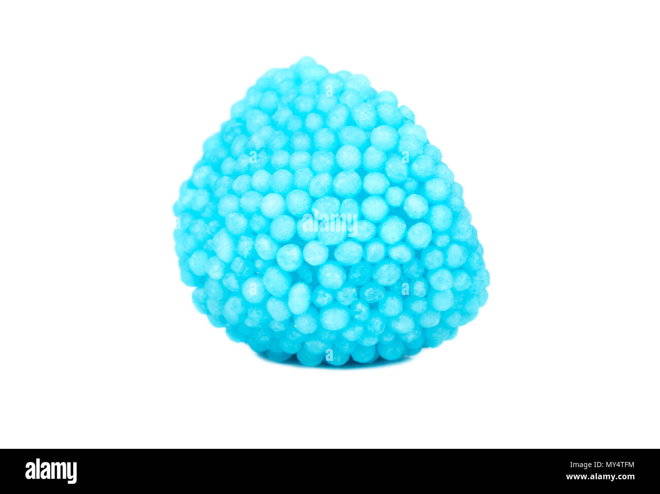 Blue Berry jelly Bonbons auf weißem Hintergrund Stockfoto