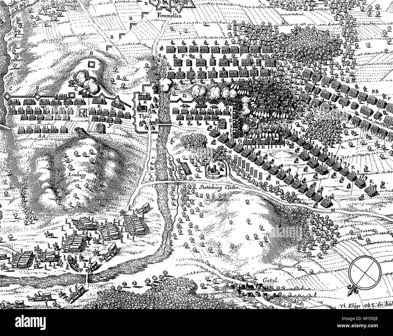 Theatrum Europaeum/4. - 670/1050 567 Wolfenbüttel Belagerung 1641 Stockfoto