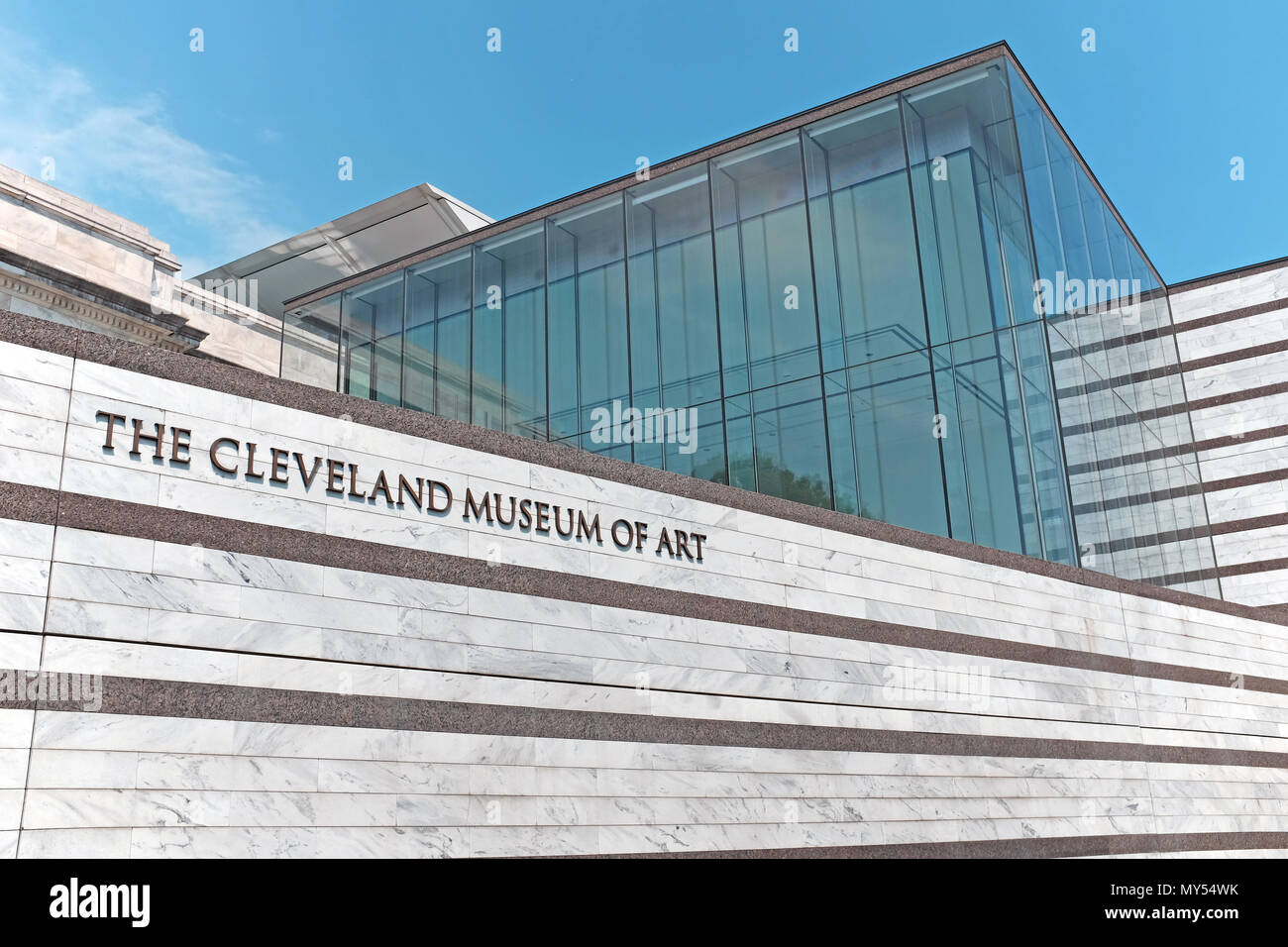Das Cleveland Museum der kunst in der Universität Circle in der Nähe der Innenstadt von Cleveland, Ohio, USA. Stockfoto