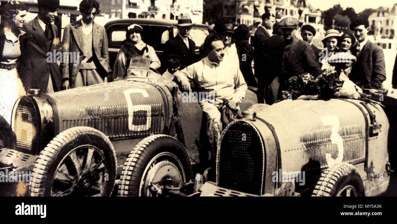 . Français: Jean Gaupillat, courreur Automobil. 1934. Anonym 203 Gaupillat Jeant Stockfoto