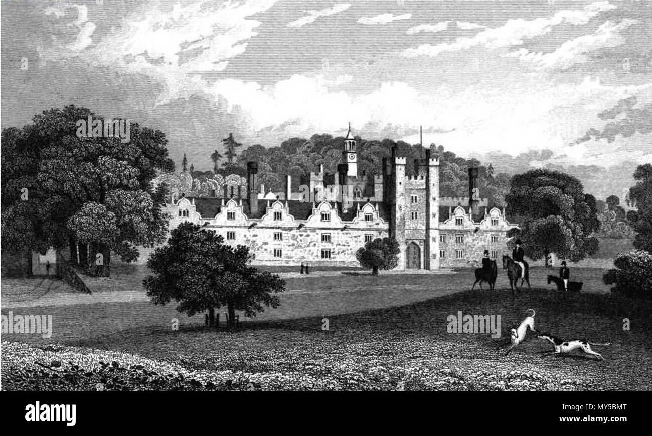 . Englisch: Knole Park, Sevenoaks von George Tugend. 1830. George Tugend 299 Knole Park, Sevenoaks von George Tugend - 1830 Stockfoto
