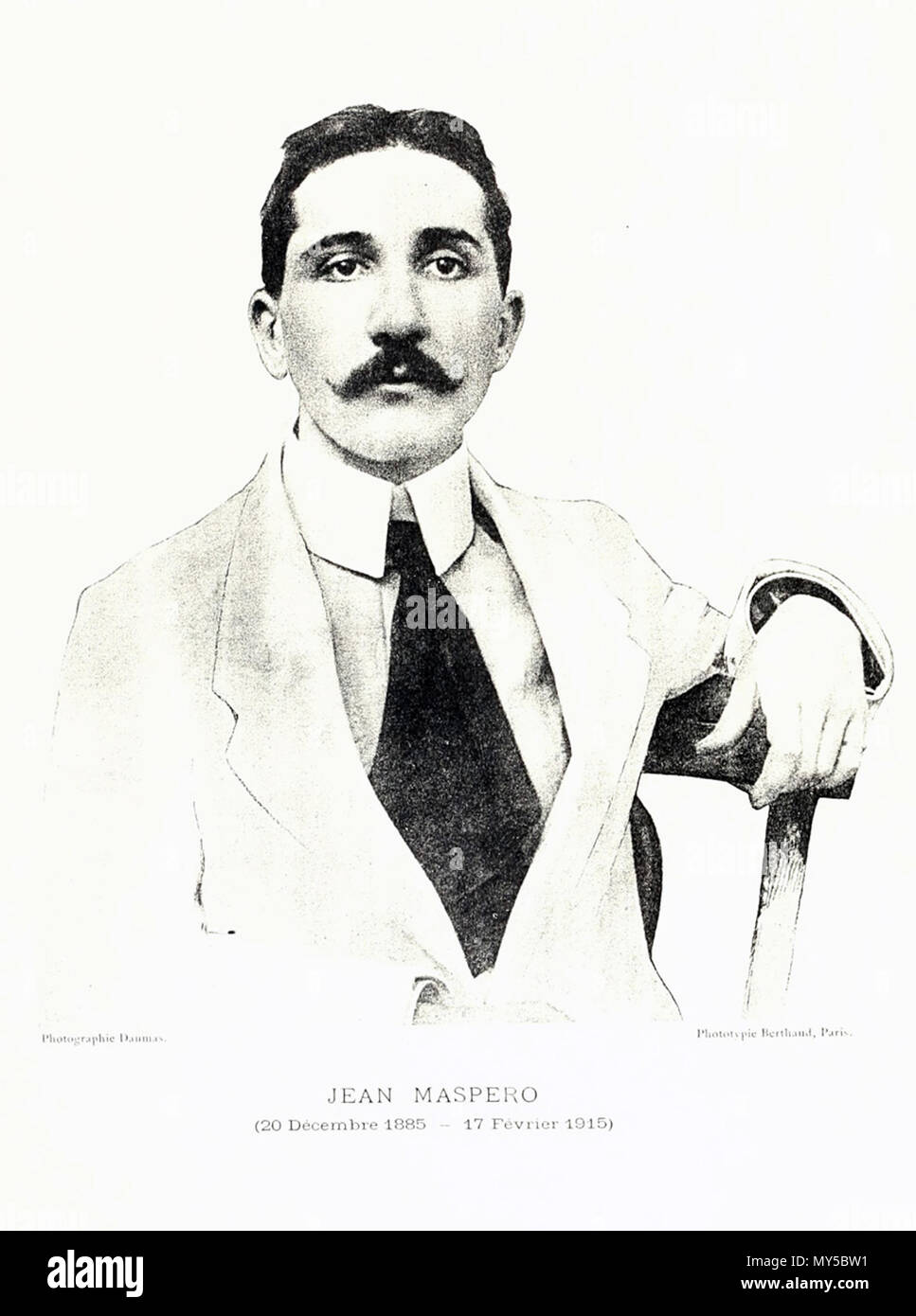 . Englisch: Portrait des jungen papyrologist Jean Maspero (gestorben 1915). 19. Juni 2011. Unbekannt 271 Jean Maspero Stockfoto