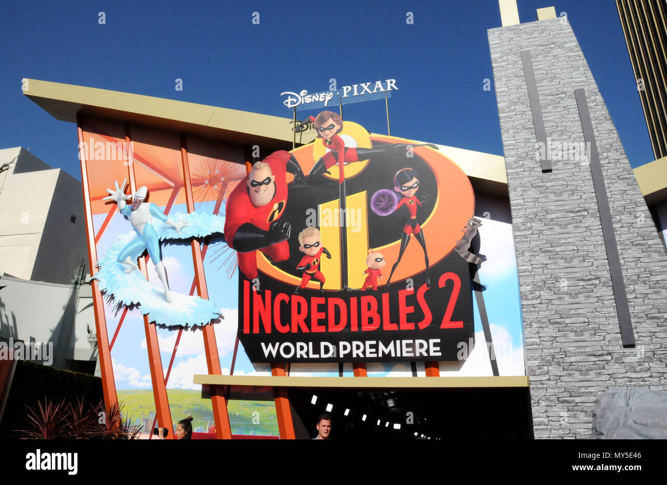 Los Angeles, USA. 5 Jun, 2018. Eine allgemeine Ansicht der Atmosphäre bei der Weltpremiere von Disney und Pixars "Incredibles2" am El Capitan Theatre am 5. Juni in Los Angeles, Kalifornien 2018. Foto von Barry King/Alamy leben Nachrichten Stockfoto