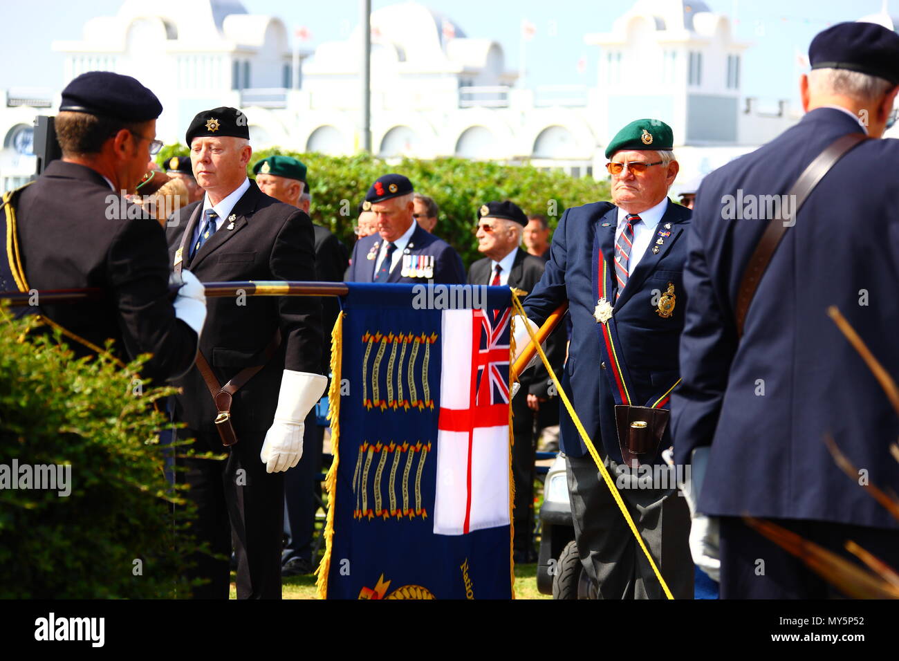 Portsmouth, Großbritannien. 6. Juni, 2018. Jährliche D Tag der Erinnerung durch die Royal British Legion organisiert. Credit: FSM Fotografie/Alamy leben Nachrichten Stockfoto