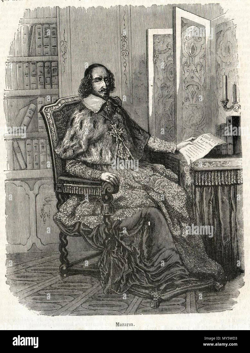 97 Kardinal Jules Mazarin Stockfoto