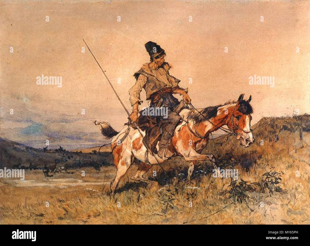 . Kosak Reiter. 16. Jahrhundert - 17. Jahrhundert 274 Jezdziec kozacki Stockfoto