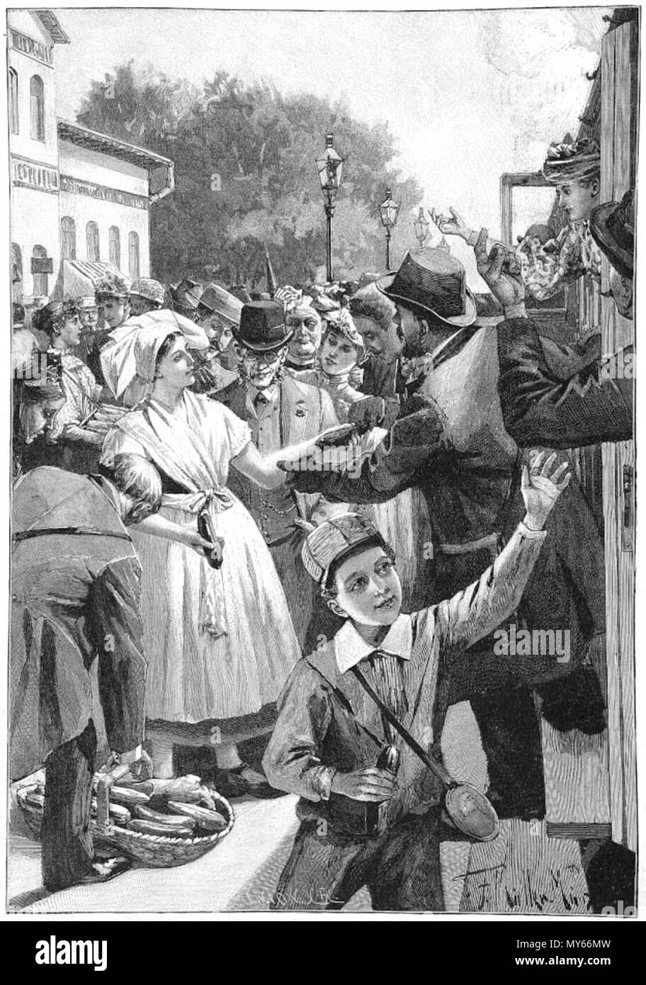 380 Müller-Münster, Franz-Zur Sauregurkenzeit in Lübbenau Stockfoto