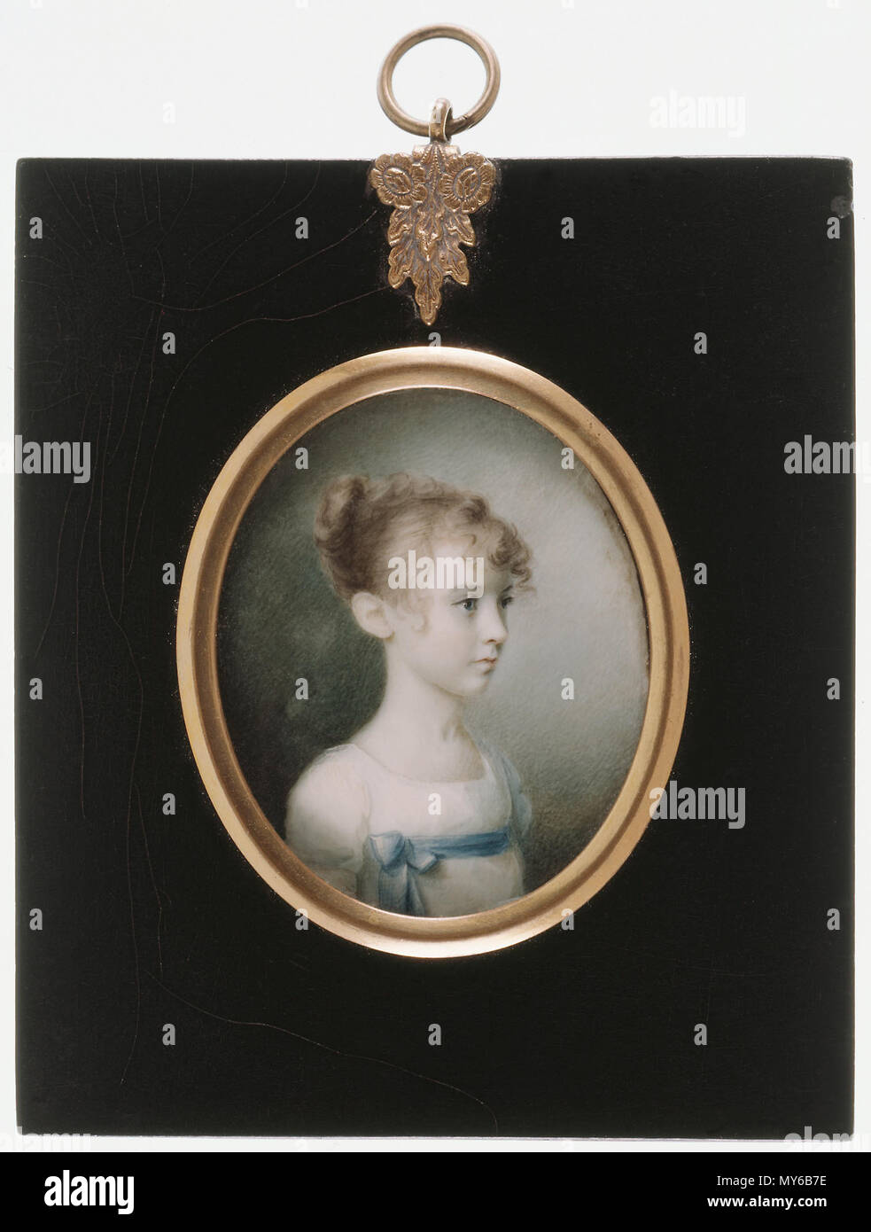 . Englisch: Miniatur Portrait von Margaret Livingston Douw von Anson Dickinson. ca. 1807. Anson Dickinson (1779-1852) Beschreibung amerikanischer Maler Geburtsdatum / Tod 19. April 1779 vom 9. März 1852 Ort der Geburt / Todes Milton Zentrum historische Bezirk Milton Center Historic District Authority control: Q 4770718 VIAF: ULAN: 500006162 30913240 LCCN: n 83129796 NLA: 36419339 GND: 13790679 X WorldCat 345 Margaret Livingston Douw Stockfoto