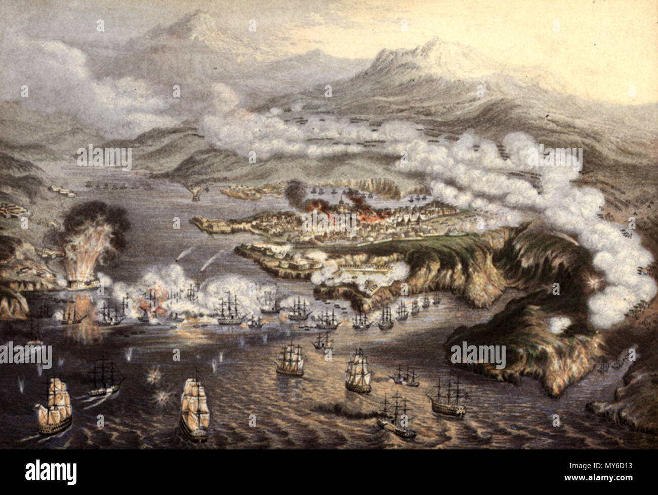 . Svenska: Georg Baxter (1804 - 1867), målning av Sevastopols belägring unter Krimkriget. Englisch: Belagerung von Sewastopol (1853-1854) von George Baxter. 23. Oktober 2005 (Original Upload Datum). Original uploader wurde Jägarn an Sv. Wikipedia 483 Sewastopol Stockfoto . Svenska: Georg Baxter (1804 - 1867), målning av Sevastopols belägring unter Krimkriget. Englisch: Belagerung von Sewastopol (1853-1854) von George Baxter. 23. Oktober 2005 (Original Upload Datum). Original uploader wurde Jägarn an Sv. Wikipedia 483 Sewastopol Stockfoto