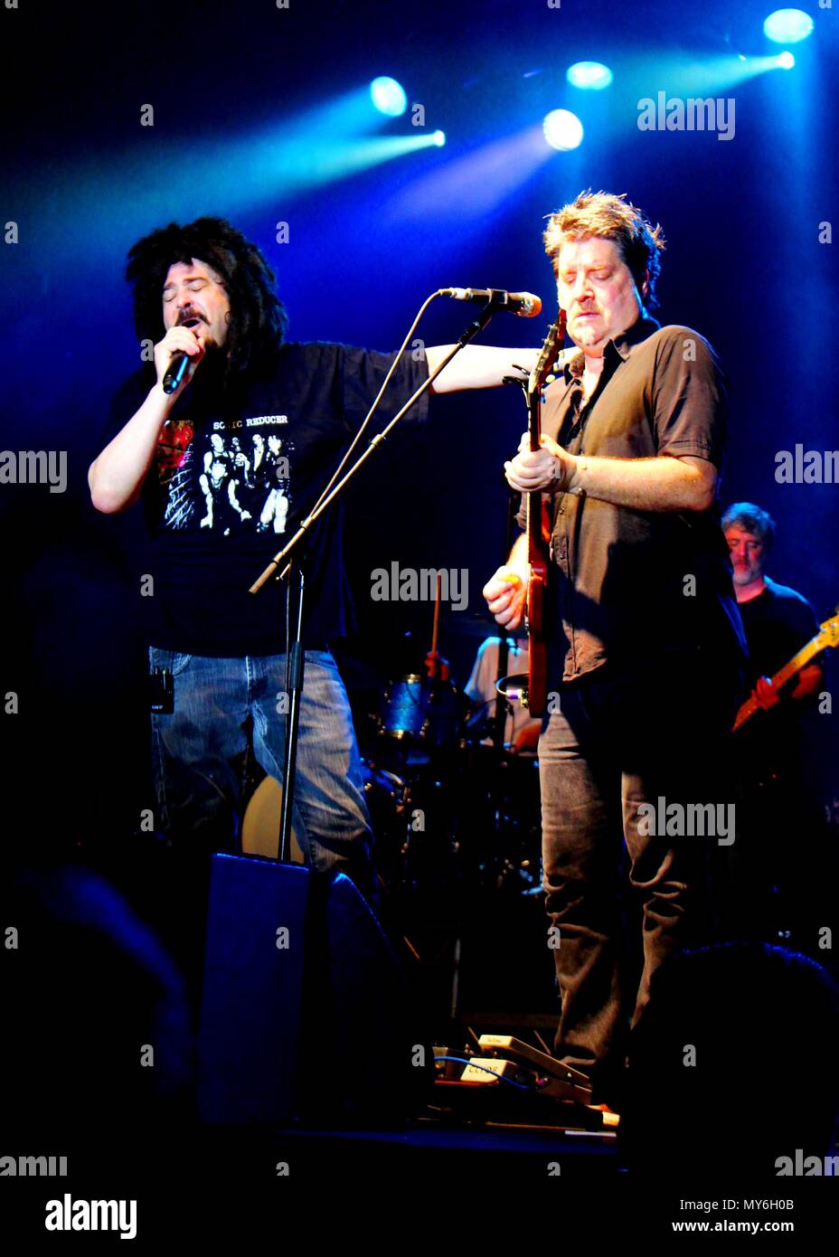 Counting Crows Frontmann Adam Duritz live auf der Barcelona Razzmatazz Veranstaltungsort. Stockfoto