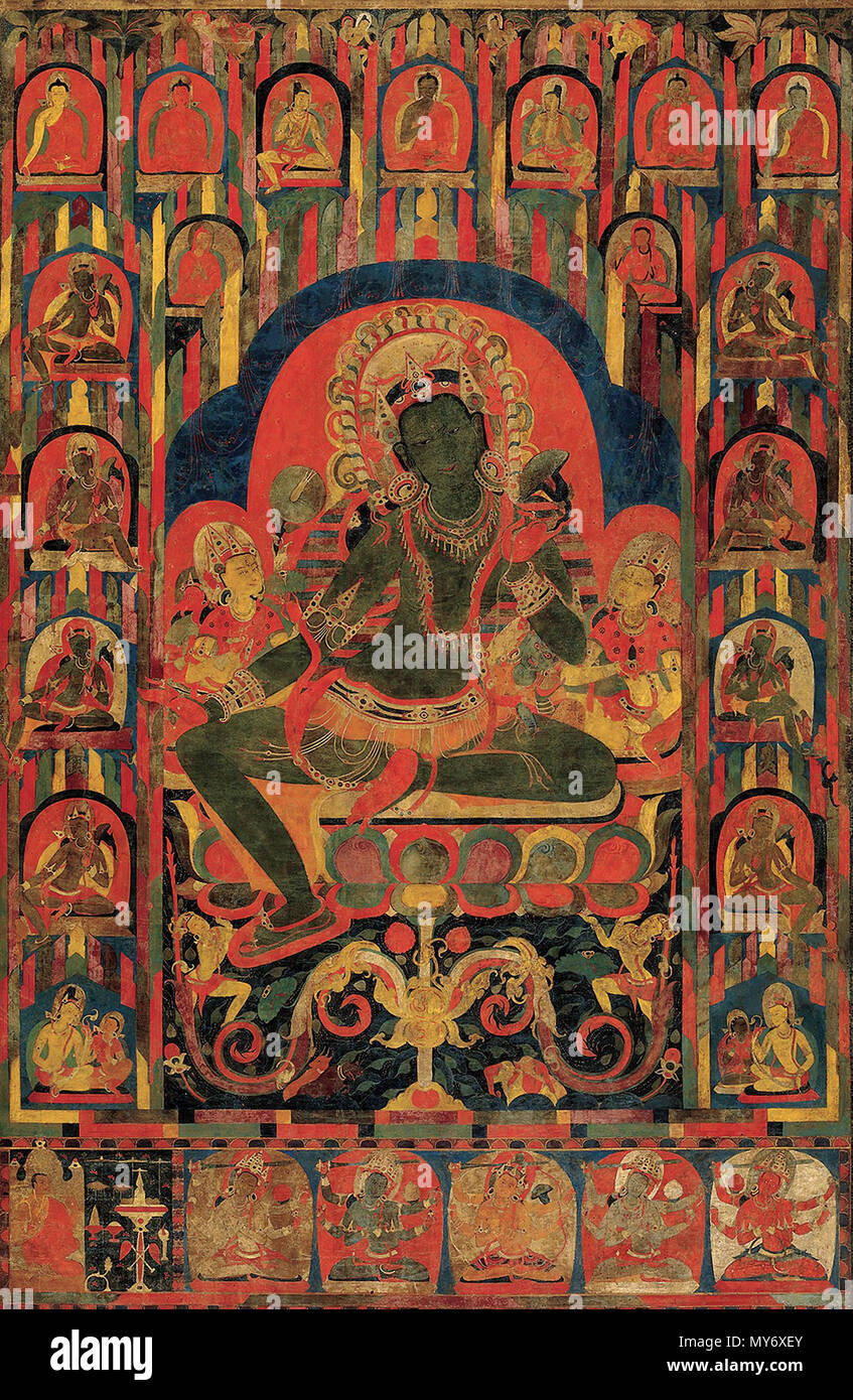 52 Ashtamahabhaya Tara, Ende 12. Jahrhundert, die Walters Art Museum, Baltimore Stockfoto