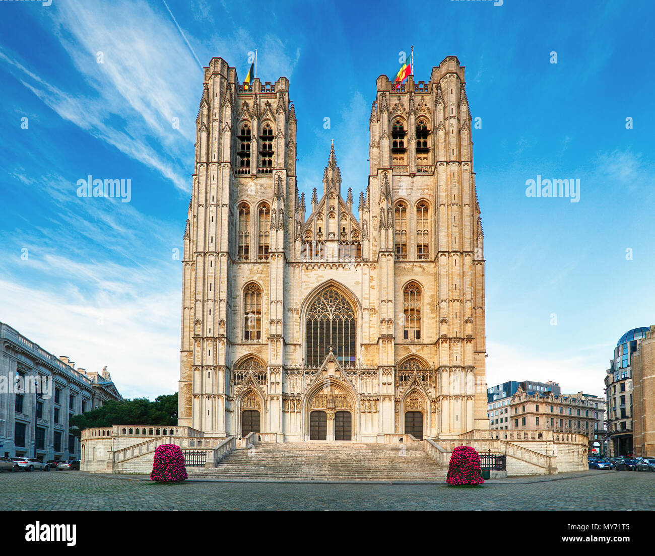 Wunderschne Kathedrale St Michael Und St Gudula Ebenbild