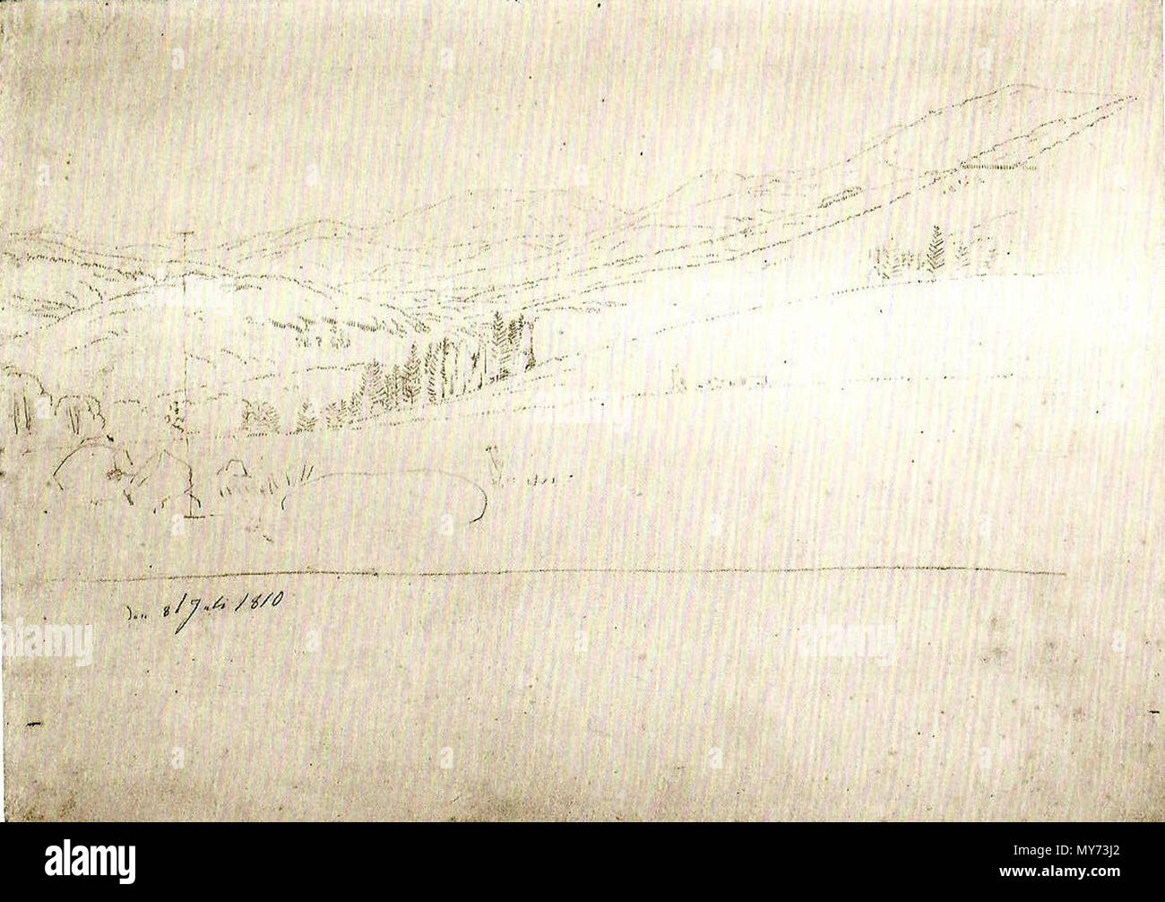 . English: Landschaft mit Mann; Wasser mit Steinen, 6./9. Juni 1810, Bleistift, 36 x 26. Vom 8. Dezember 2014, 18:19:15. Caspar David Friedrich (1774 - 1840) Deutsche Alternative Namen: Caspar David Friedrich Beschreibung deutscher Maler, Zeichner und Kupferstecher Datum der Geburt / Tod 5. September 1774 vom 7. Mai 1840 Ort der Geburt / Todes Greifswald Dresden arbeiten Zeitraum Romantik Arbeitsort Berlin, Greifswald, Rügen, Dresden (1798) Kontrolle: Q 104884 VIAF: 12145857793223021180 ISNI: 0000 0001 0855 1681 ULAN: 500116242 79059754 LCCN: n NLA: 35104582 WorldCat 312 Landschaft mit Mann, W Stockfoto