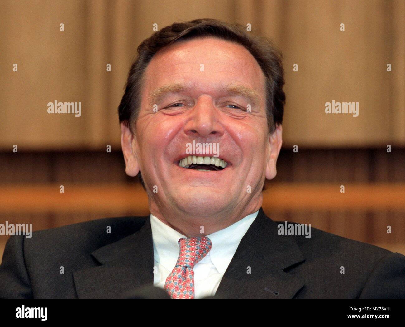 Gerhard Schroeder 1998 Stockfotos und -bilder Kaufen - Alamy
