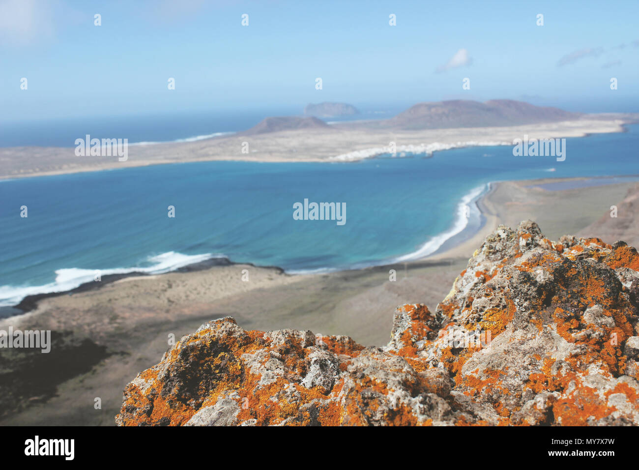 Sicht in der Nähe von Haria, Lanzarote Stockfoto