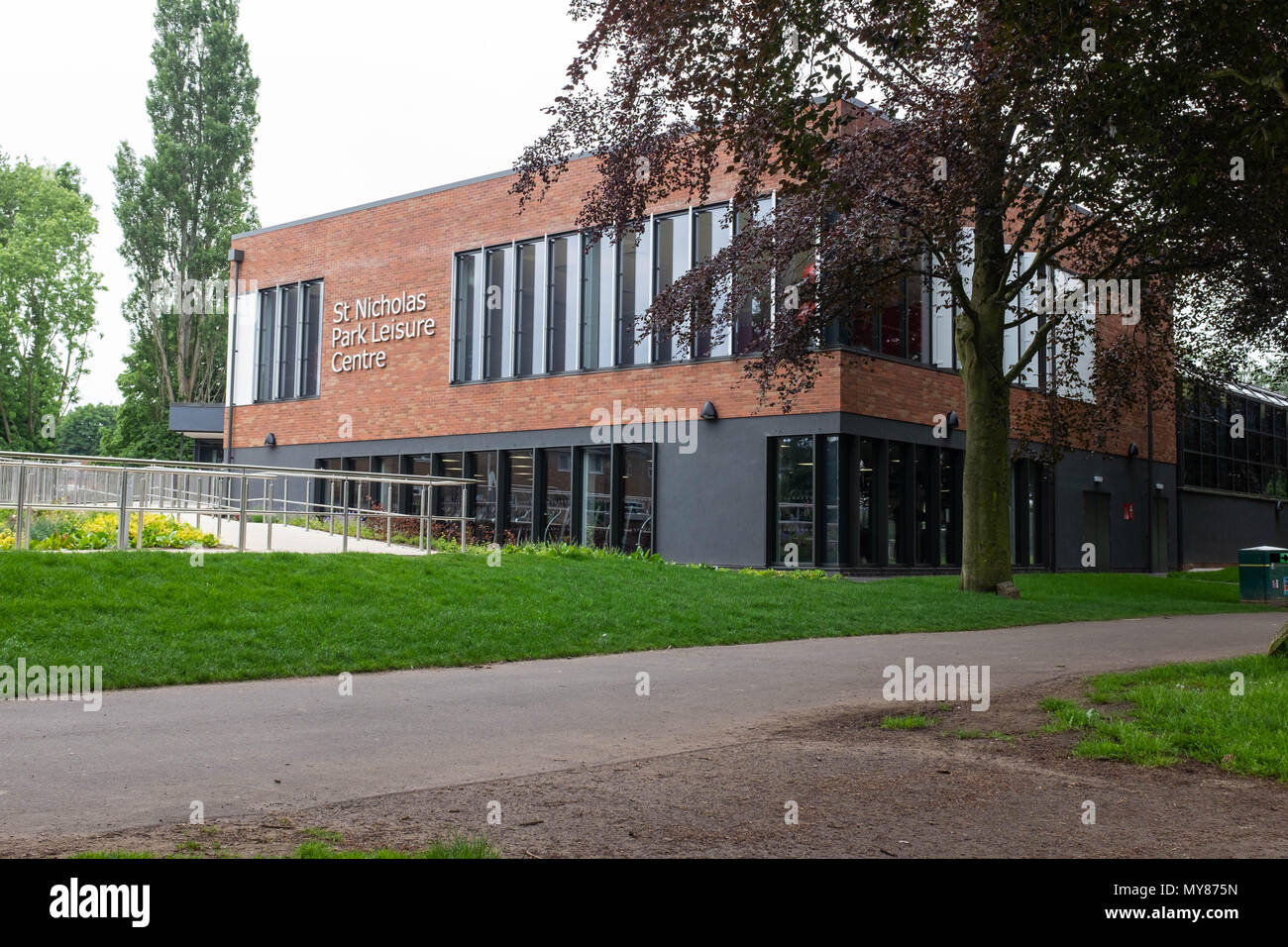 St. Nicholas Park Freizeitzentrum, Warwick, Großbritannien Stockfoto