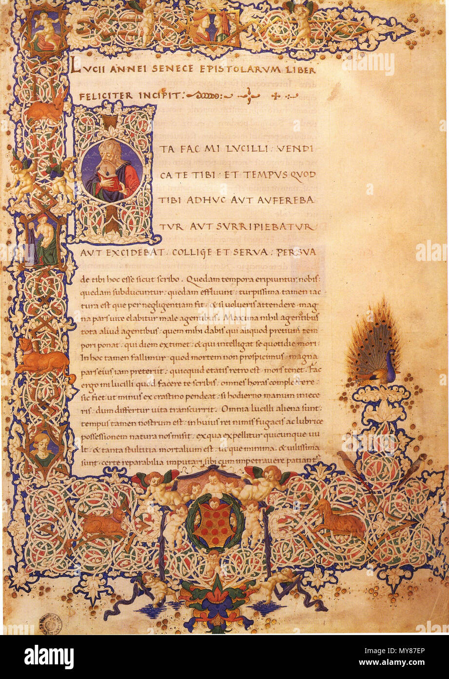 Englisch Seneca Der Jüngere Briefe In Ms An Florenz Biblioteca