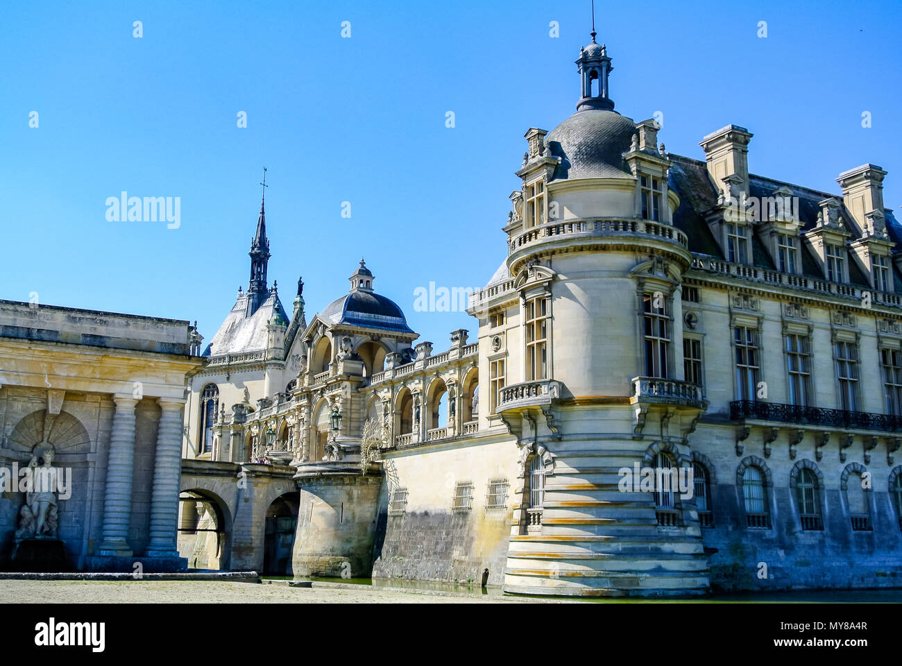 Schloss Chantilly (Chateau de Chantilly), Oise, Frankreich Stockfoto