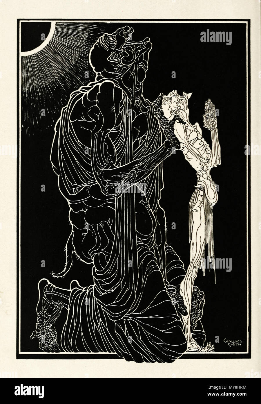 . Englisch: Blackguard Frontispiz Abbildung. 1923. Wallace Smith 76 Blackguard Frontispiz Stockfoto