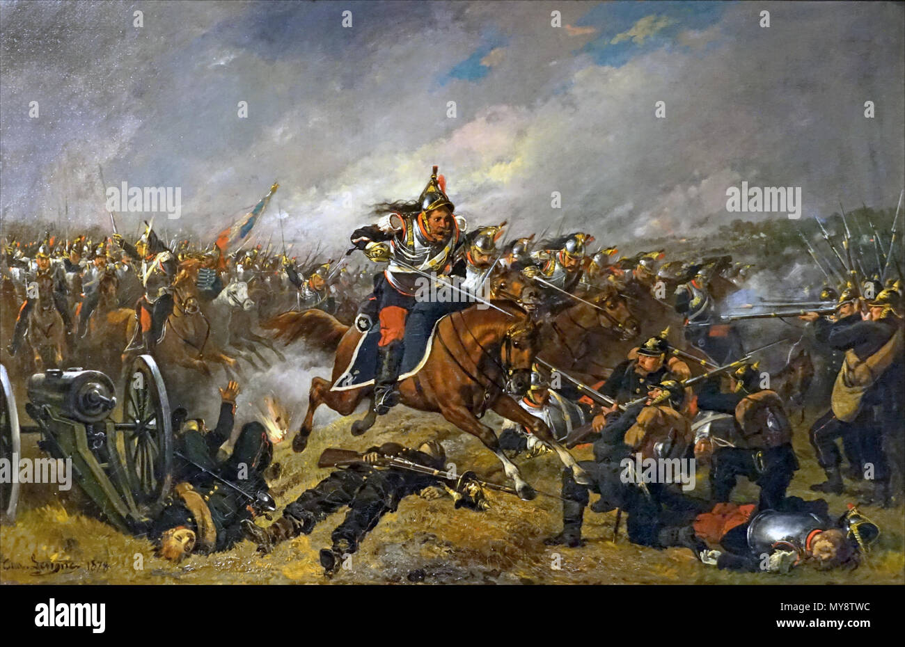 308 La kostenlos des Kürassiere de T. Lévigne (Musée de la bataille du 6 août 1870, Woerth) (35987457192) Stockfoto
