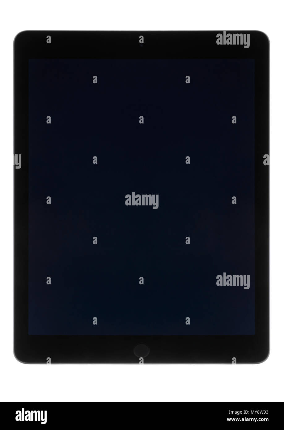 Apple iPad Air2 auf weißem Hintergrund Stockfoto