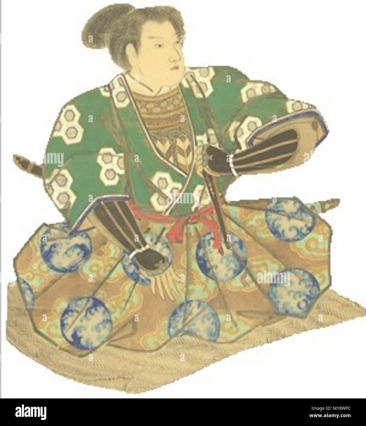 . 日本語: 菊池武朝の肖像。. 1. Januar 2013. Unbekannt 296 Kikuchi Taketomo Stockfoto