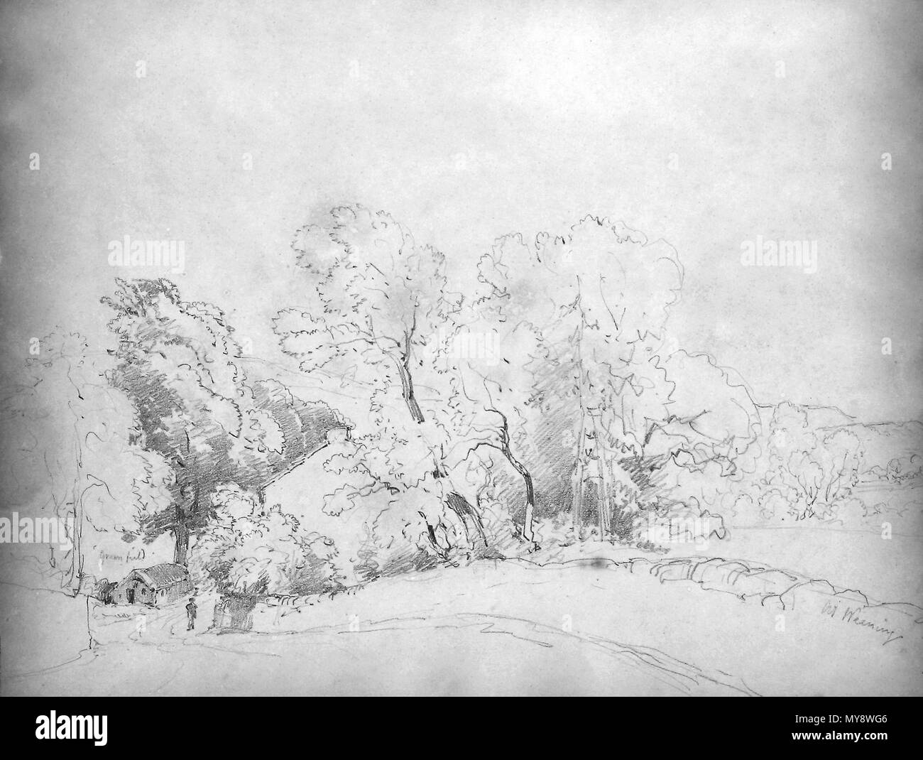 . Englisch: Von den Linien der Familie Skizzenbuch, in der Sammlung des Royal Birmingham Gesellschaft der Künstler, Birmingham, England. Siehe die Wiederentdeckung der Linien der Familie - Katalog - 2009 Mabbett, Andy Benutzer: Pigsonthewing, ist in den Prozess der Identifizierung und Kategorisierung diese Bilder (Hilfe willkommen). Dieser Absatz wird einmal entfernt werden, die für dieses Bild gemacht. 19. Mitglieder der Familie tbc 325 Linien Familie Skizzenbuch - Disc 1 060 Stockfoto