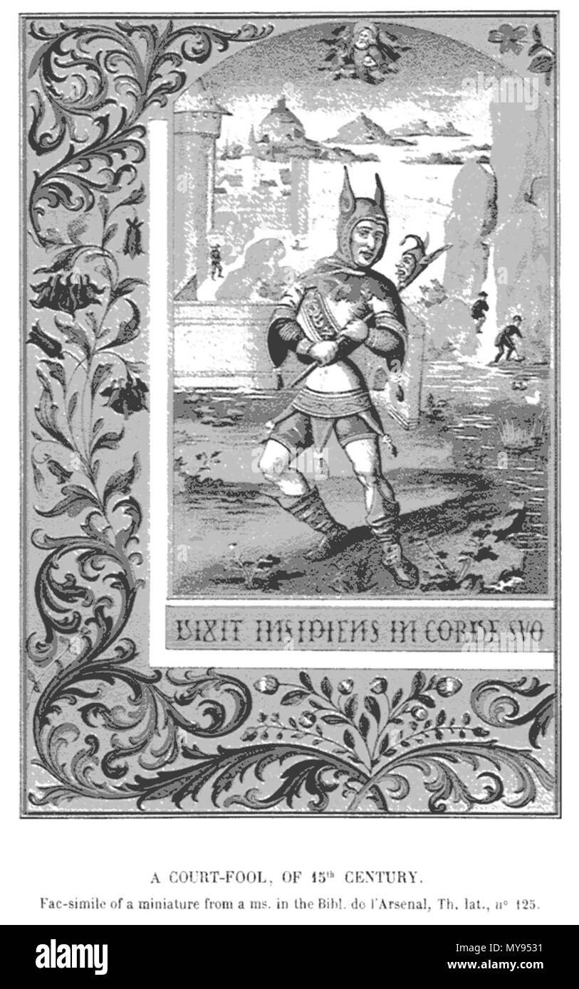 17 Ein Narr des 15. Jahrhunderts Stockfoto