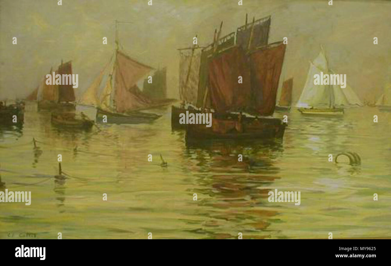 . Segler. ca. 1900-1910 105 Charles Splint Segler Stockfoto