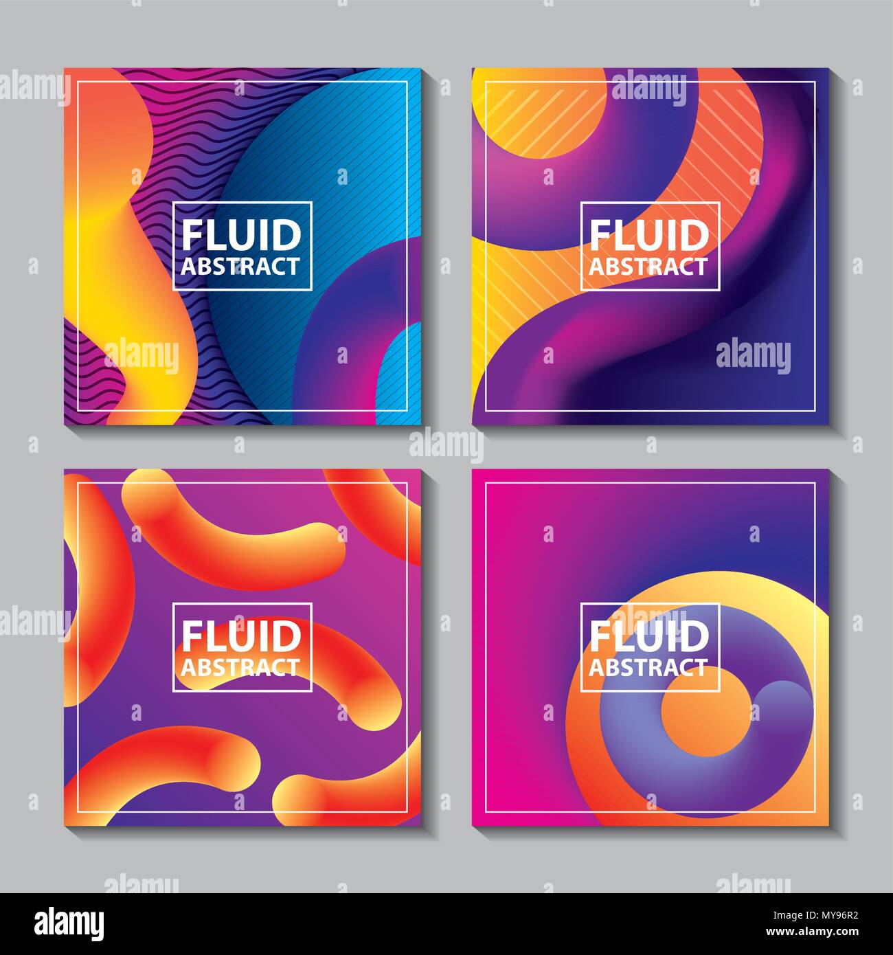 Abstrakte umfasst Flüssigkeiten Stock Vektor