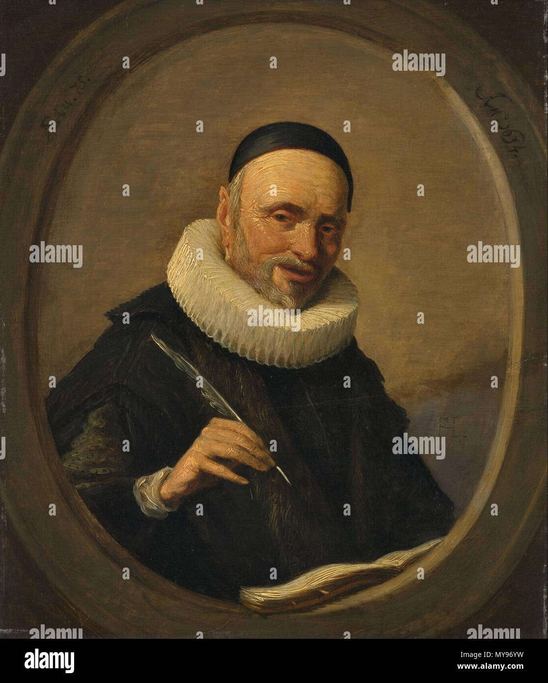 . Portrait von Pieter Christiaensz. Bor (1559-1635). Kopie nach einem Original von Frans Hals (I) bei einem Brand im Museum Boymans verloren. Zwischen 1634 und 1700 25 Nach Frans Hals (I) 003 Stockfoto