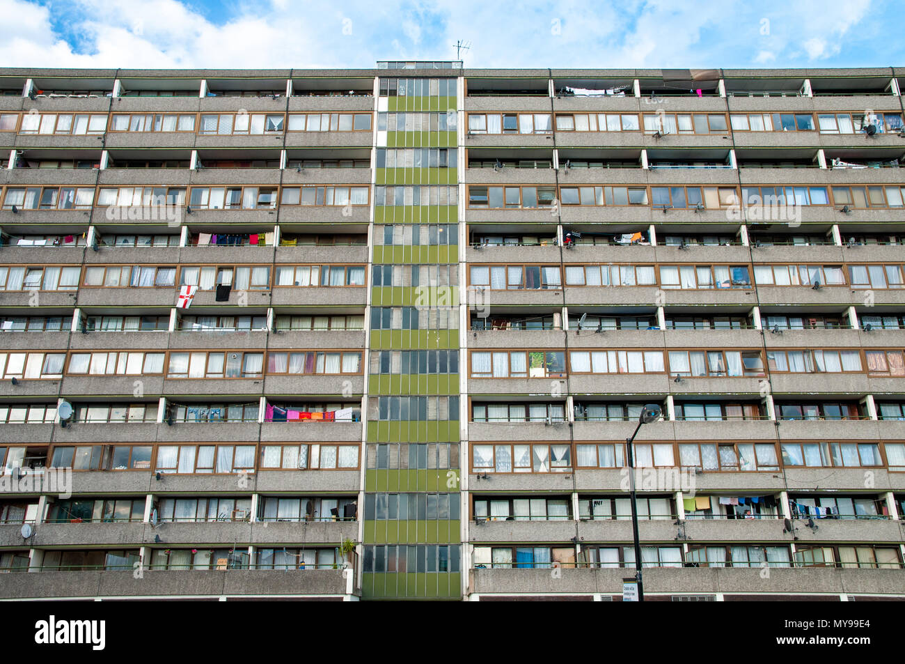 Sozialwohnungen in Süd- London, Großbritannien Stockfoto