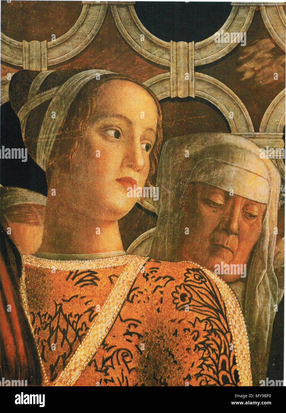 . Barbara Gonzaga. 15. Jahrhundert. Mantegna 39 Andrea Mantegna 055 detail Stockfoto