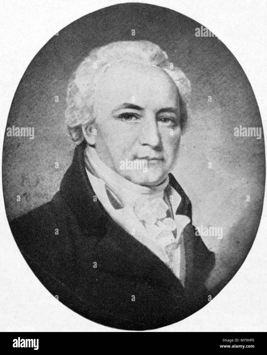 . Englisch: Englisch/amerikanische Komponist Alexander Reinagle (1756-1809). 19. Tagesplan. "Von einer Miniatur im Besitz der Familie". 31 Alexander Reinagle Stockfoto