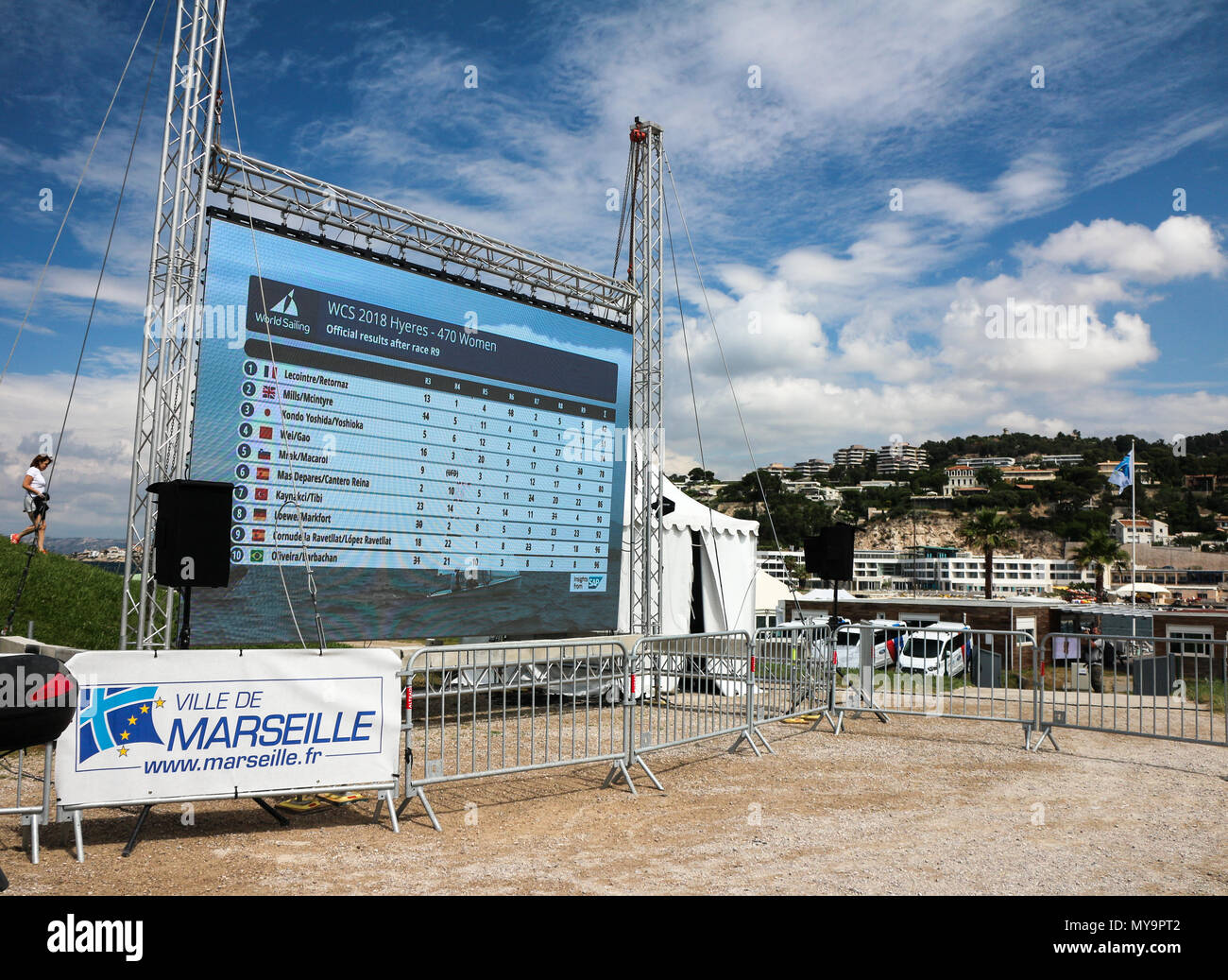 Wm-Finale in Marseille 2024 Olympic Site Stockfoto