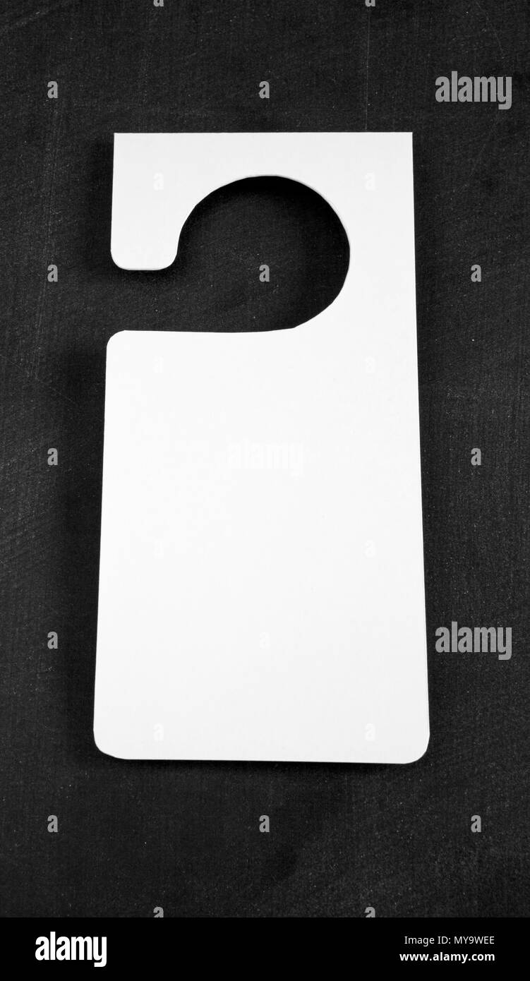 Nicht stören und machen die Zimmer bitte Hotel hanger Zeichen Stockfoto