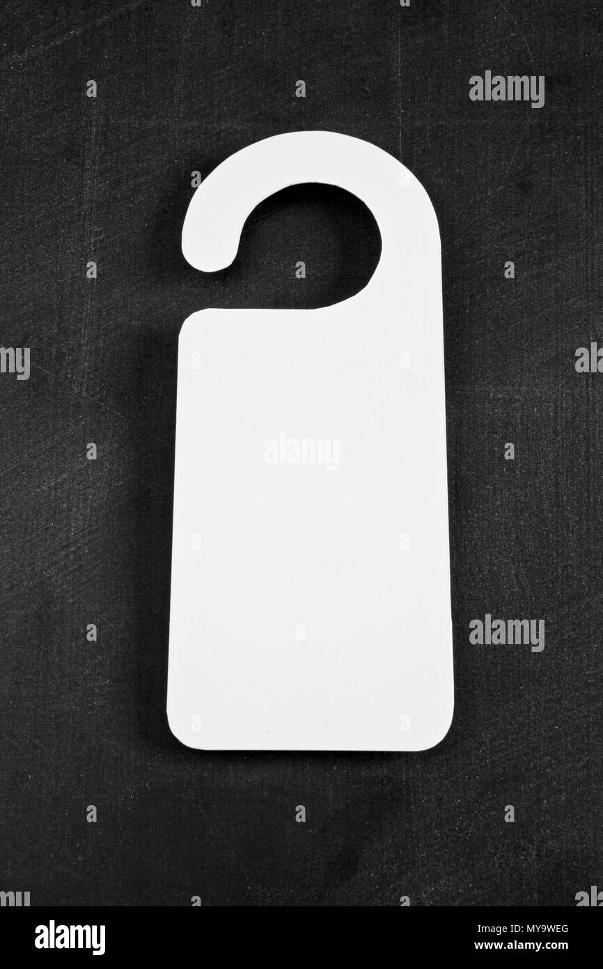 Nicht stören und machen die Zimmer bitte Hotel hanger Zeichen Stockfoto