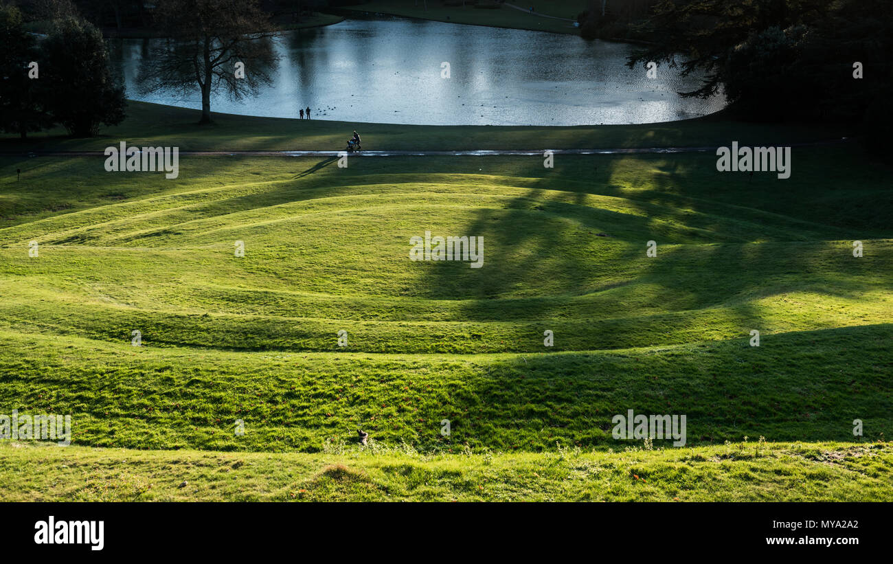 Claremont Landscape Gardens, Surrey Stockfoto