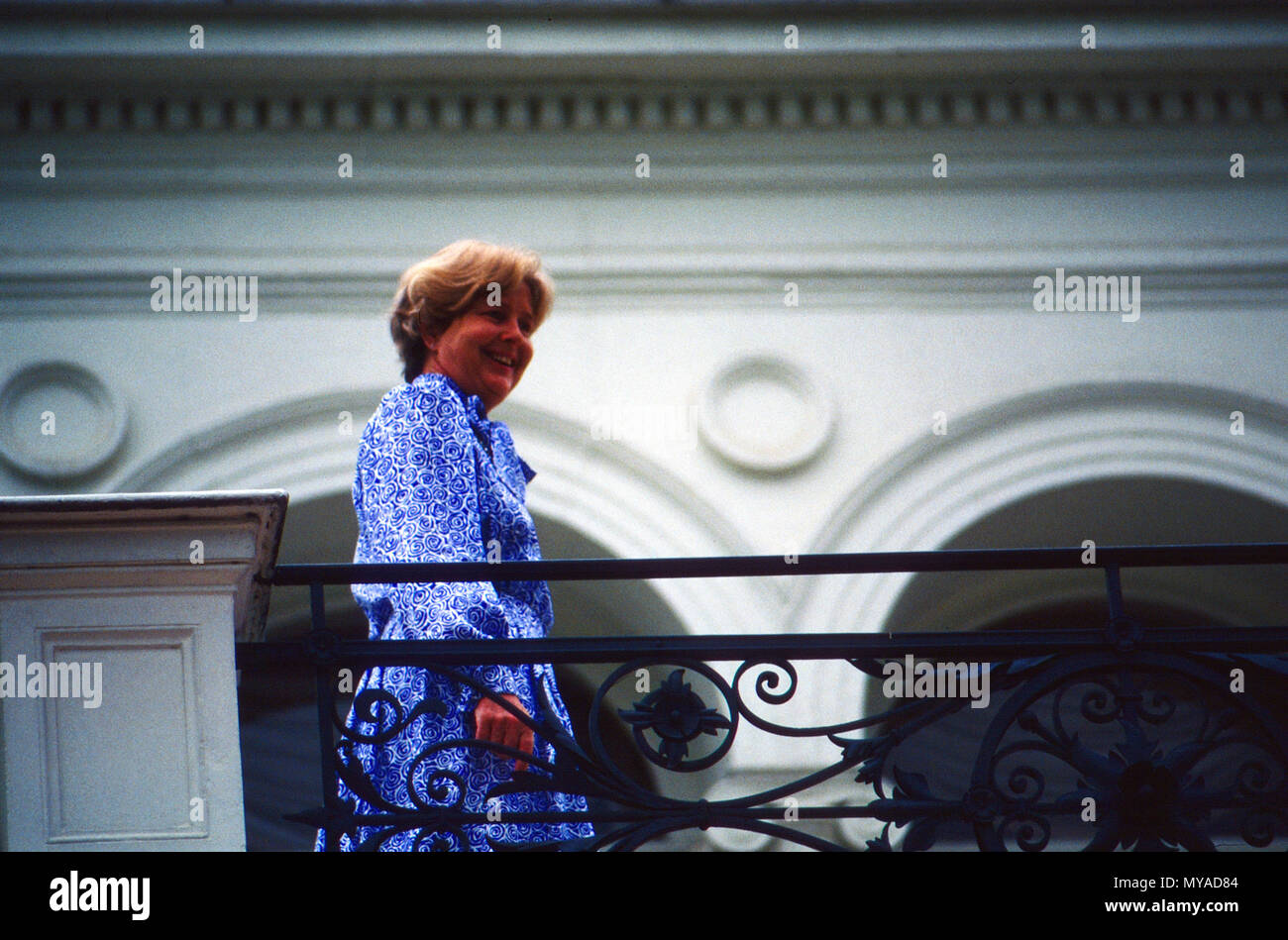 Bundespräsidentengattin Marianne von Weizsäcker in Bonn, Deutschland 1987. Marianne von Weizsaecker, Ehefrau des Bundespräsidenten Richard von Weizsaecker in Bonn, Deutschland 1987. Stockfoto