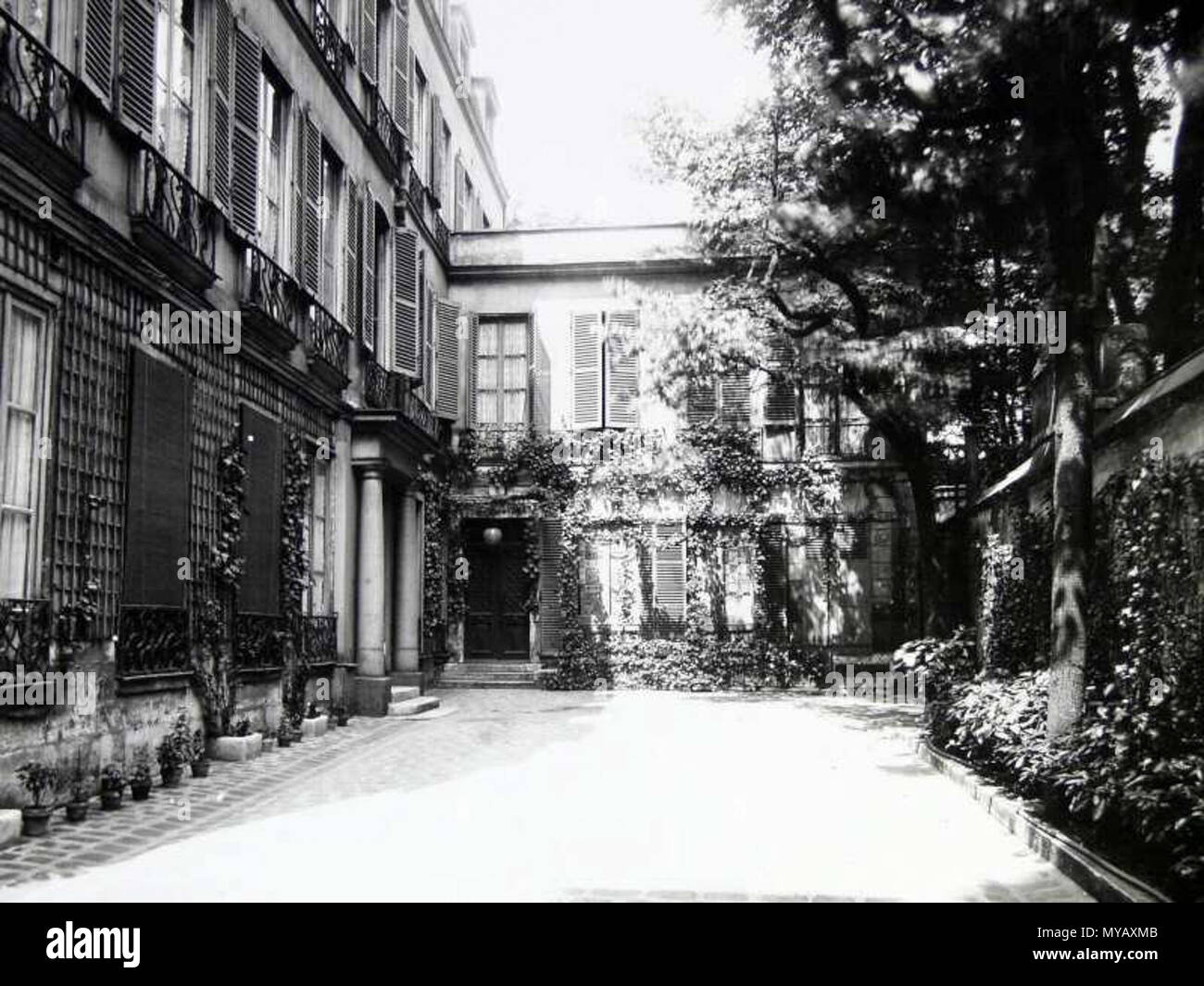 . Pavillon bei 20, Rue Jacob. 1910. Eugène Atget (Französisch, 1857 - 1927), die Fortpflanzung: Baptiste Essevaz-Roulet 53 Atget - Pavillon bei 20 Rue Jacob Stockfoto
